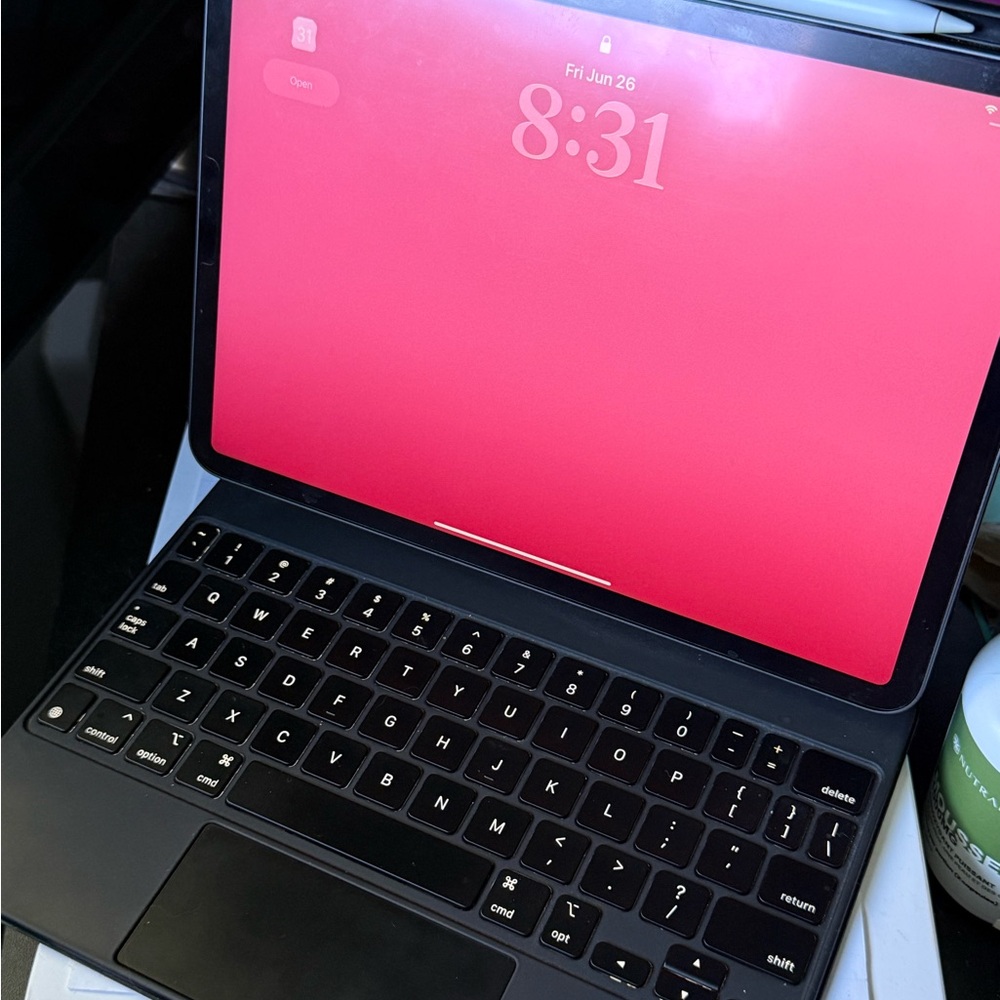 iPad Pro 11inch (2021) with Black Magic Keyboard Case and Apple Pencil